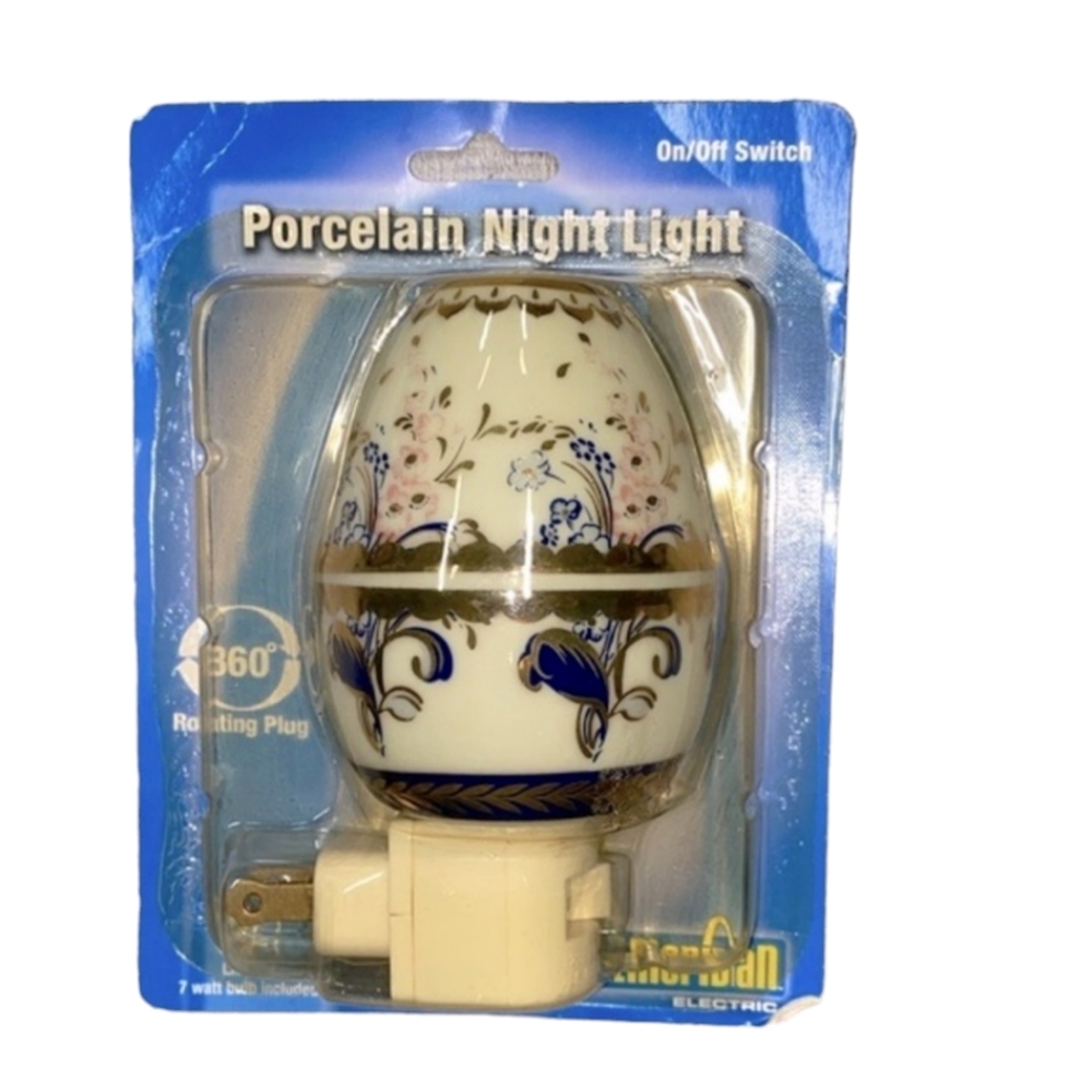 Vintage porcelain nightlight new in package